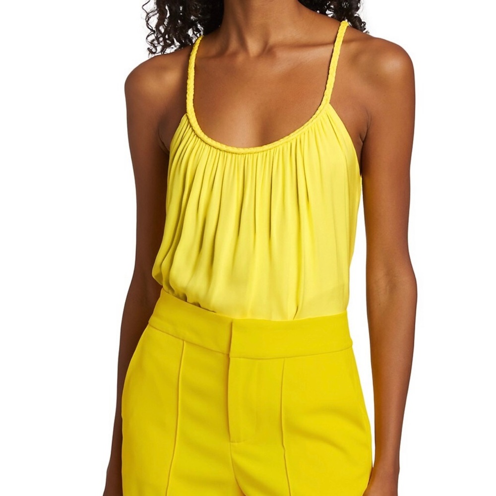 Alice+olivia lyra braided tank top